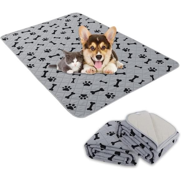 Dog Crate Pee Pads - Wahable Dog Rugs Non-Slip Puppy Pads for Small Dogs - Picture 1 of 6